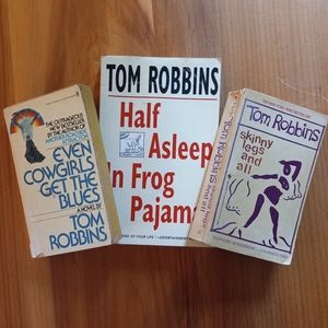3 Books BY Tom Robbins 1977, 1990, 1994 / All Used Paperbacks in Great Condition